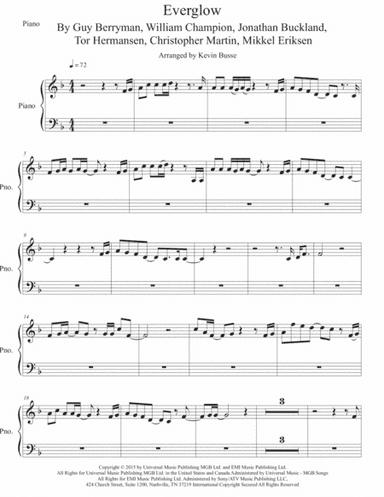 Everglow (arr. Kevin Busse)
