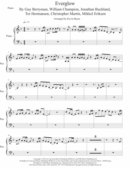 Everglow (arr. Kevin Busse)