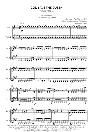 God Save The Queen (arr. Adrian Varela)
