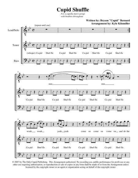 Cupid Shuffle (arr. Kyle Kitzmiller)