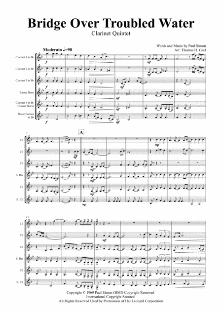 Bridge Over Troubled Water (arr. Thomas H. Graf)