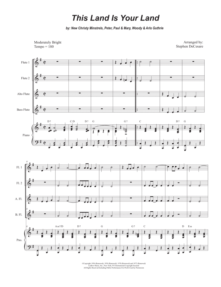 This Land Is Your Land (arr. Stephen DeCesare)