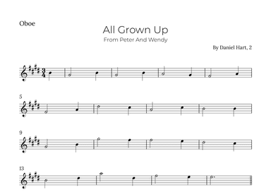 All Grown Up (arr. Alex Nunes Rodrigues)