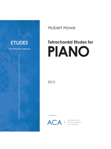 [Howe] Tetrachordal Etudes