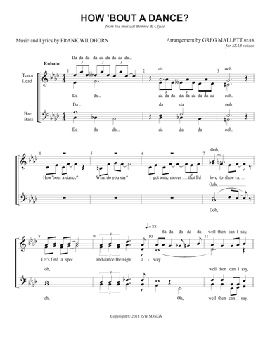 How Bout A Dance? (arr. Greg Mallett)