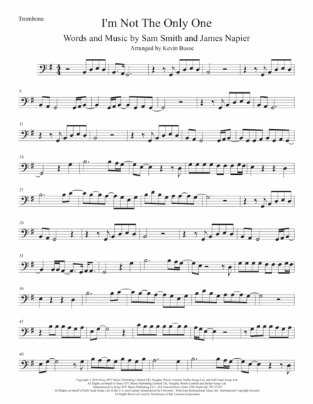 I'm Not The Only One (arr. Kevin Busse)