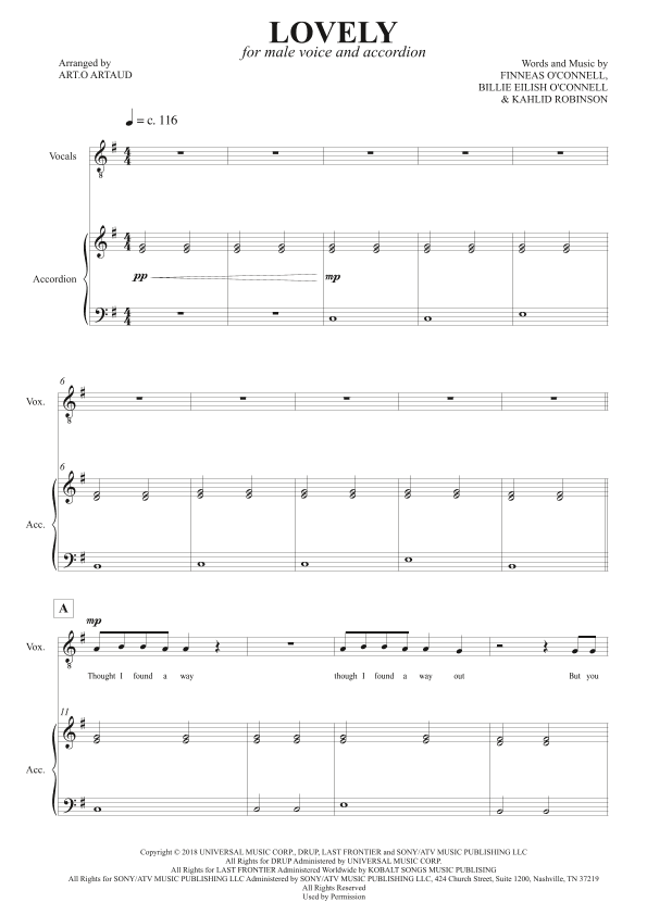 Lovely (arr. Art.o Artaud)