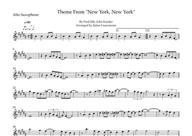 Theme From "new York, New York" (arr. Julian Guacaneme)