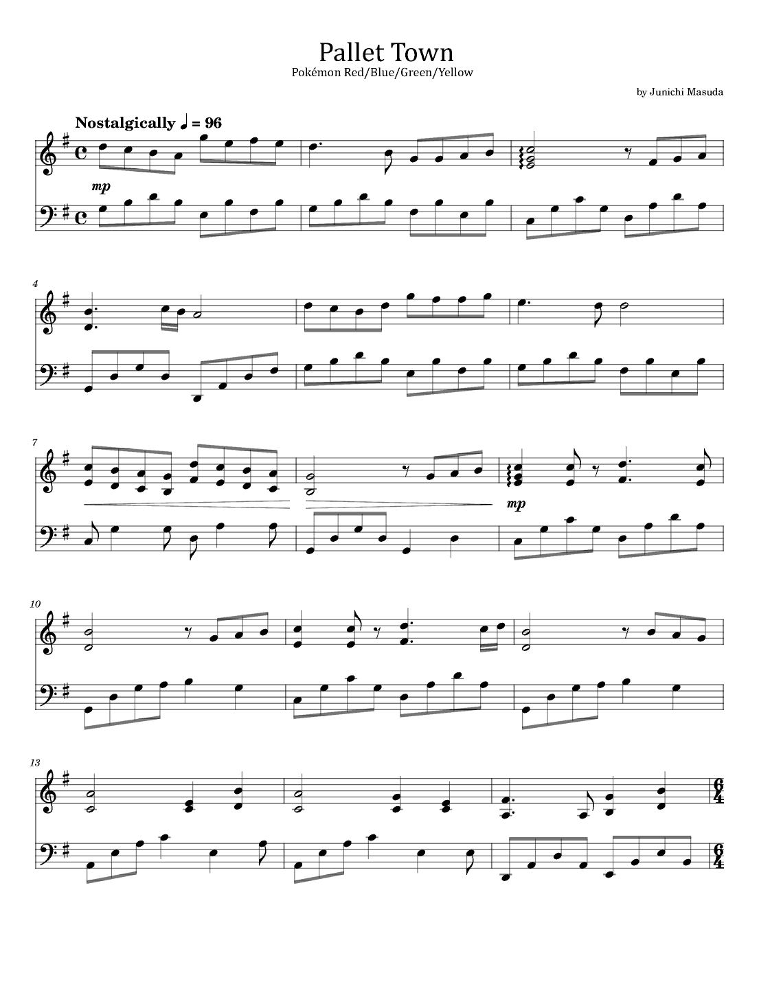 Pokémon Go! (arr. poon)