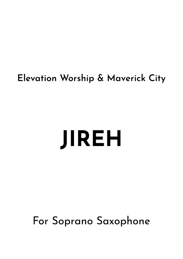 Jireh (arr. Jireh J.)
