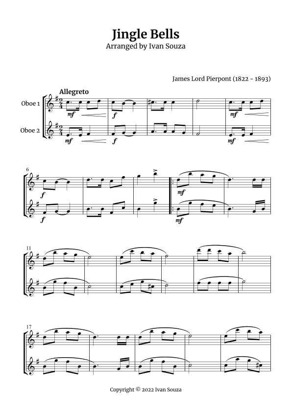 Jingle Bells (arr. Ivan Souza)