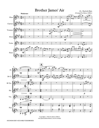 Brother James' Air (arr. James Gilbert)