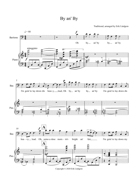 By an' By (African American Spiritual) (arr. Erik Lindgren)