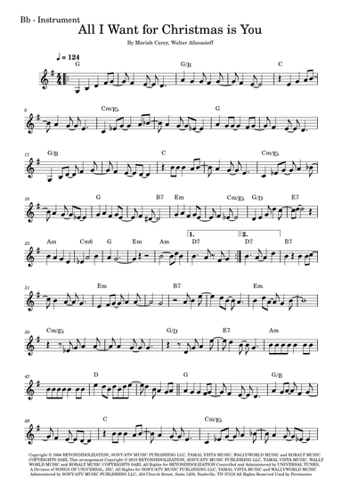 All I Want For Christmas Is You (arr. Fabio Eduardo de Oliveira)