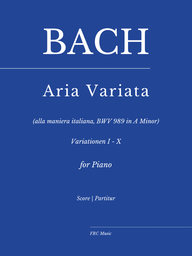 Aria variata (alla maniera italiana) in A Minor, BWV 989 (COMPLETE) as played by Víkingur Ólafsson (arr. Flavio Regis Cunha)
