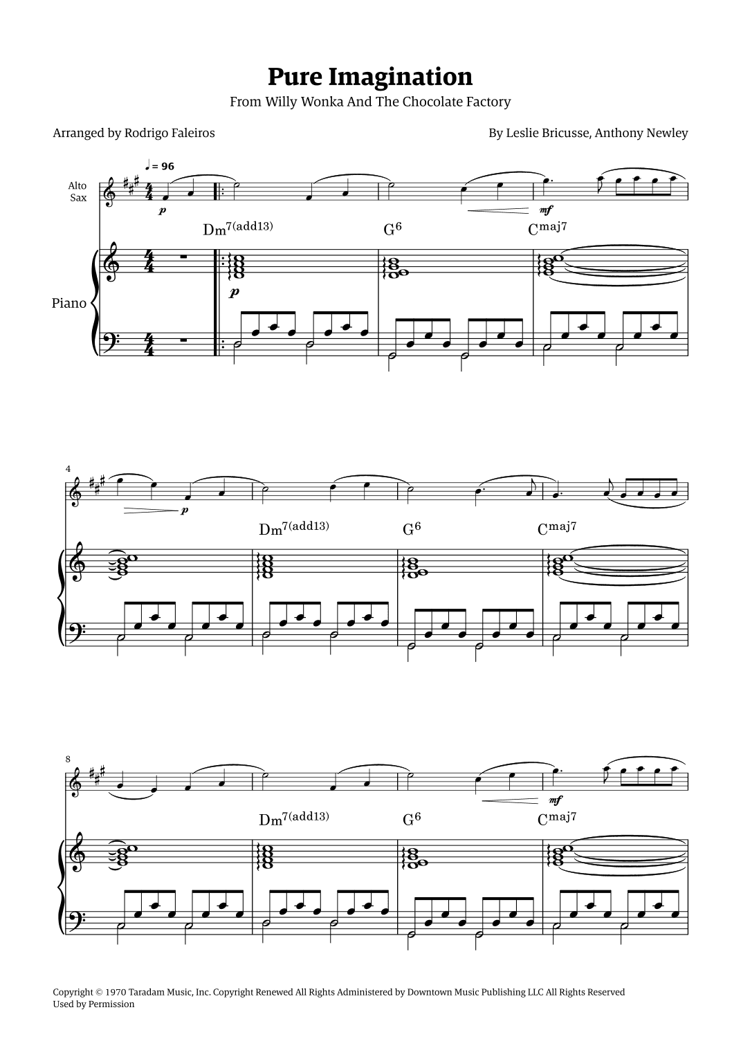 Pure Imagination (arr. Rodrigo Faleiros)