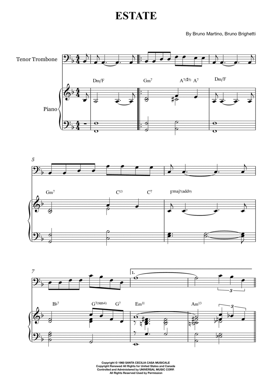 Estate (arr. Karen Gueiros)