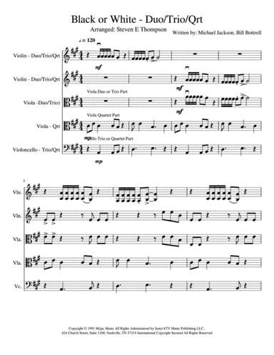 Black Or White (rap Version) (arr. Steven E Thompson)
