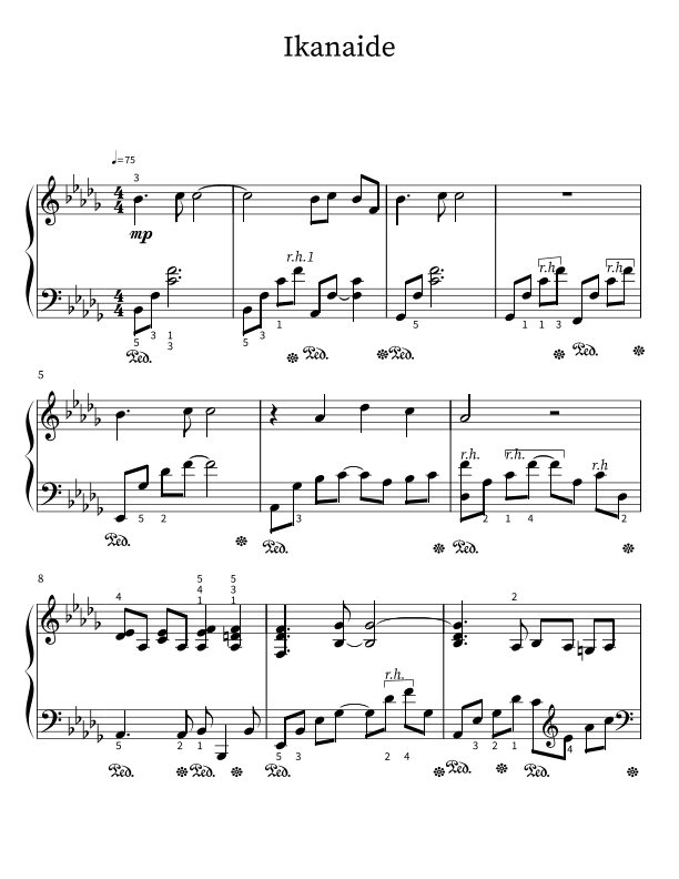 Ikanaide (arr. Noriko W.D.)