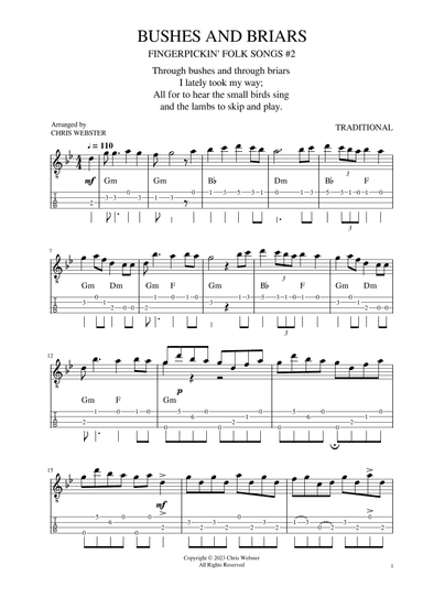 Fingerpickin' Folk Uke #2: Bushes and Briars (arr. Chris Webster)
