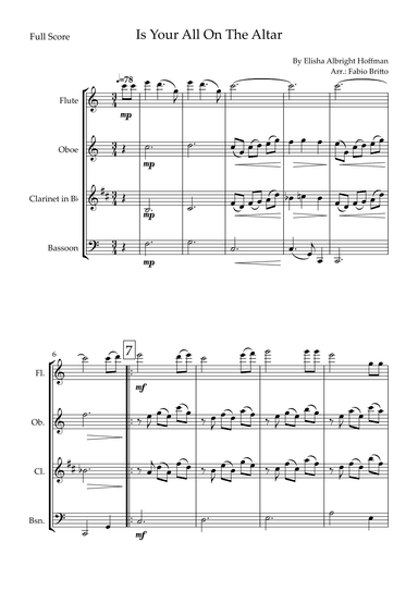 Is Your All On The Altar? (arr. Fabio Britto)