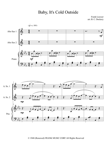 Baby, It's Cold Outside (arr. B. C. Dockery)