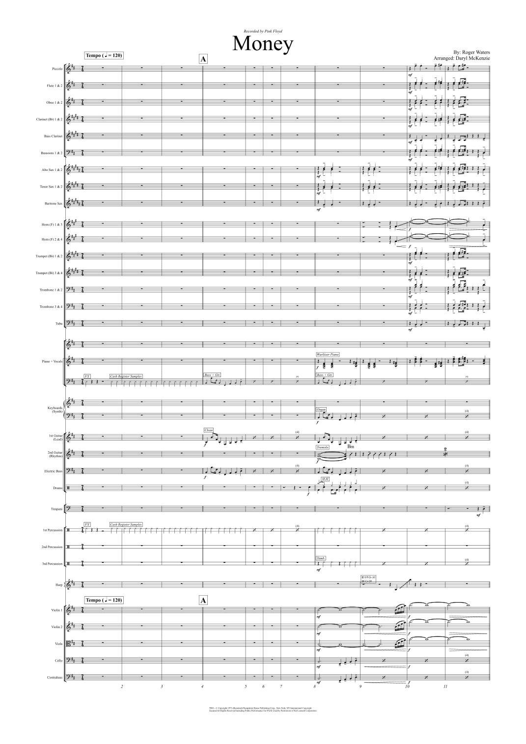 Money (arr. Daryl McKenzie)