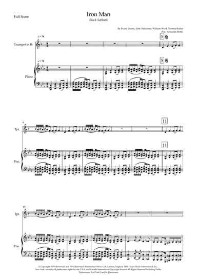 Iron Man (arr. Fernando Britto)