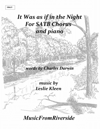 It Was as if in the Night for SATB Chorus and piano
