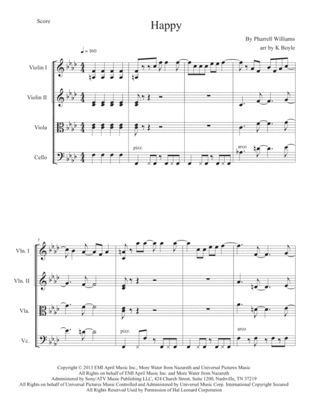 Happy (arr. Karlie Boyle)