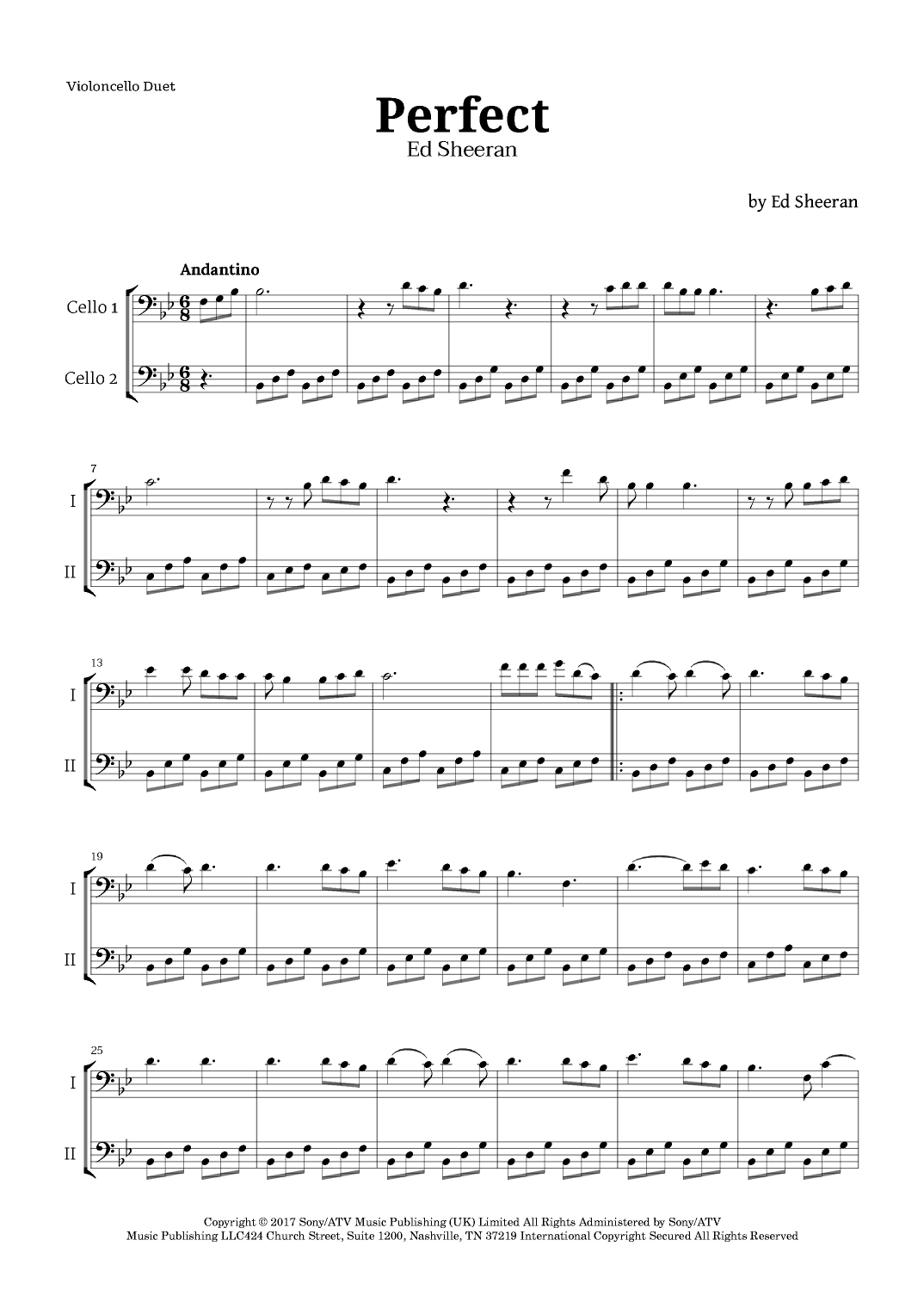 Perfect (arr. Langanho)