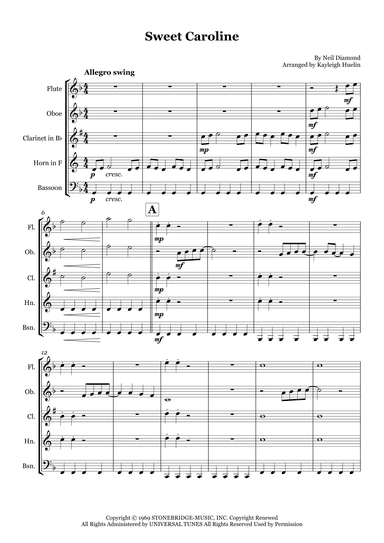 Sweet Caroline (arr. Kayleigh Huelin)