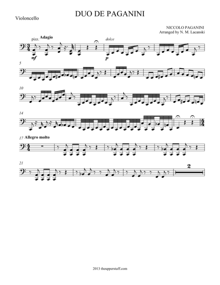 Duo de Paganini (arr. Nick Lacanski)