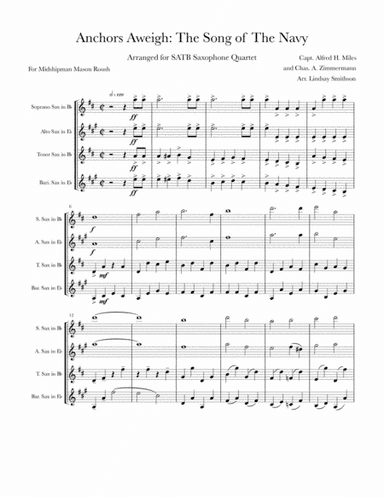 Anchors Aweigh (arr. Lindsay Smithson)