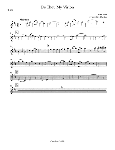 Be Thou My Vision Flute (arr. Alva Lee)