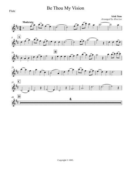 Be Thou My Vision Flute (arr. Alva Lee)