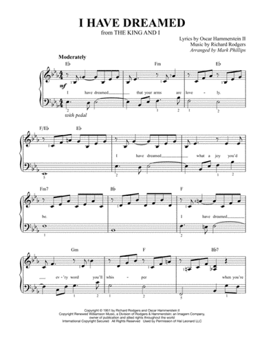 I Have Dreamed (arr. Mark Phillips)