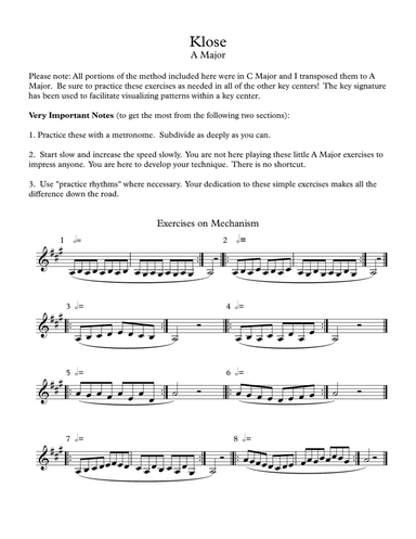Klose and Kroepsch in A Major (arr. Robert Moody)