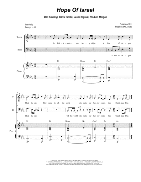 Hope Of Israel (arr. Stephen DeCesare)