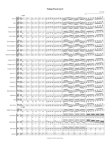 Timing Warm Up #1 for Band