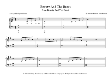 Beauty And The Beast (arr. Tyler Adams)