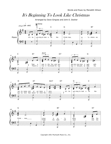 It's Beginning To Look Like Christmas (arr. Dave Gingras, John E. Dosher)