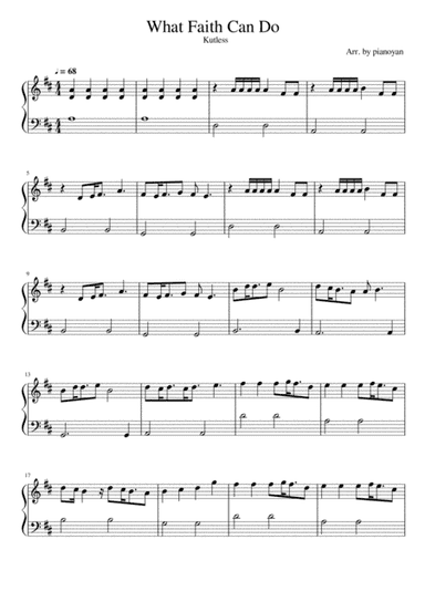 What Faith Can Do (arr. pianoyan)