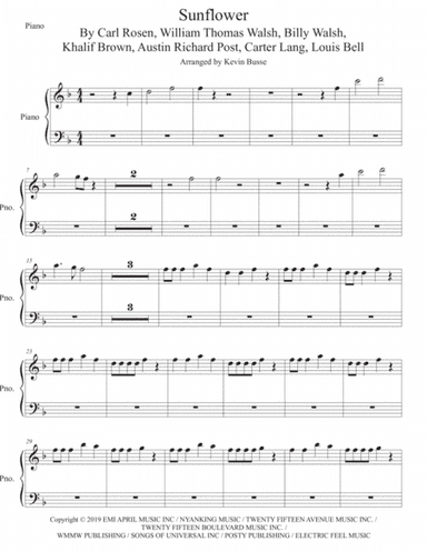 Sunflower (arr. Kevin Busse)