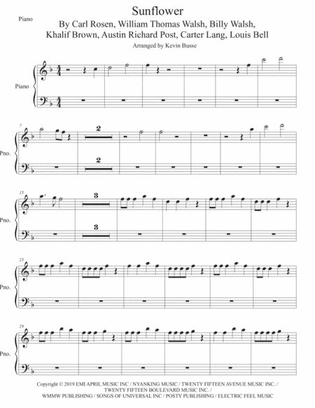 Sunflower (arr. Kevin Busse)