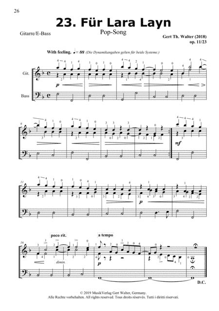 For Lara Layn (from Guitar Pop Romanticists)