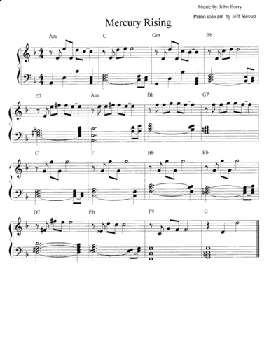 Mercury Rising (arr. jeff siesser)