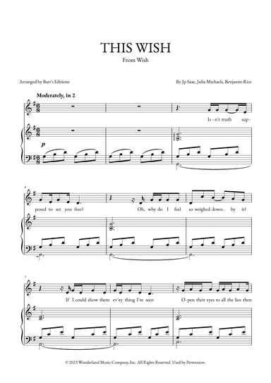 This Wish (arr. Bart's Editions)