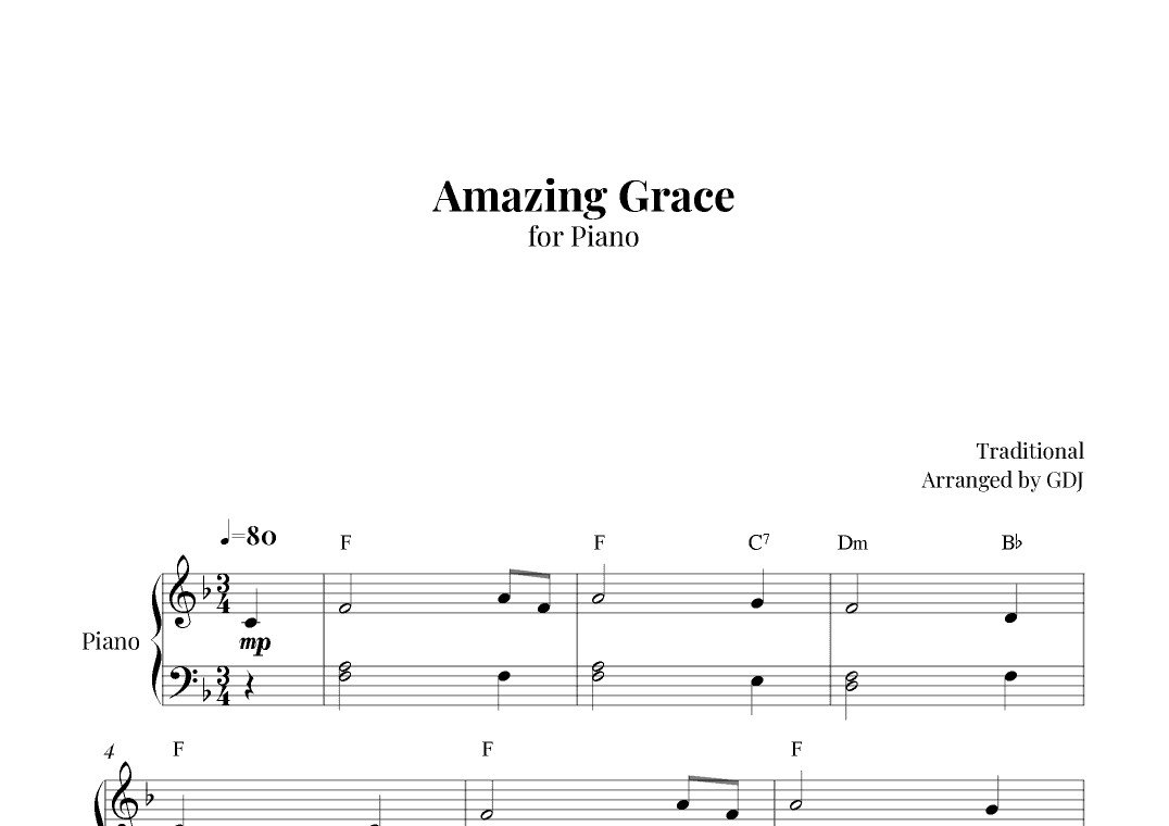 Amazing Grace (arr. GDJ)