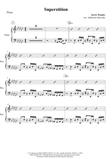 Superstition (arr. Anderson Quevedo)